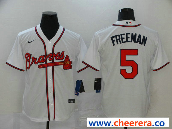 Freddie Freeman Atlanta Braves white jersey