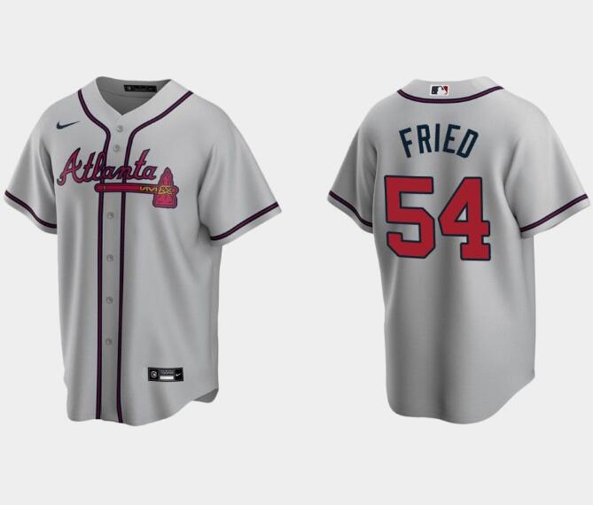 Max Fried Gary MLB Cool Base Nike Atlanta Braves jersey