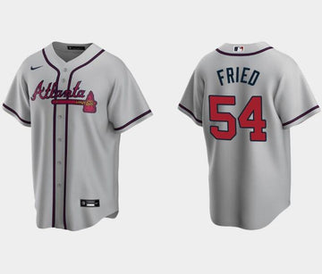 Max Fried Gary MLB Cool Base Nike Atlanta Braves jersey