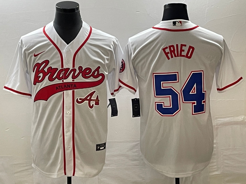 Max Fried Atlanta Braves white jersey