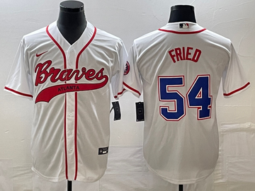Max Fried Atlanta Braves white jersey