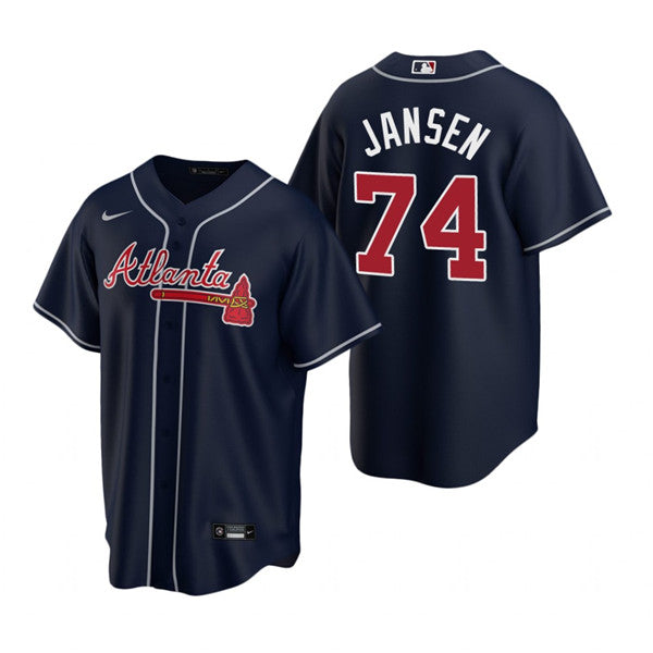 Kenley Jansen Atlanta Braves navy jersey