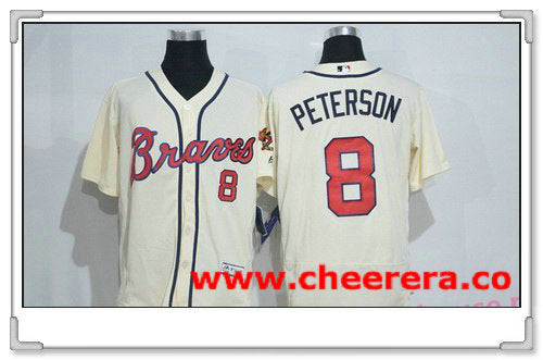 Jace Peterson Atlanta Braves cream jersey