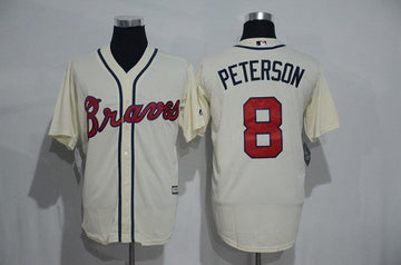 Jace Peterson Atlanta Braves cream jersey