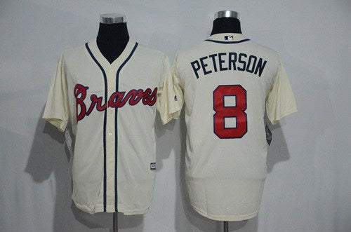 Jace Peterson Atlanta Braves cream jersey