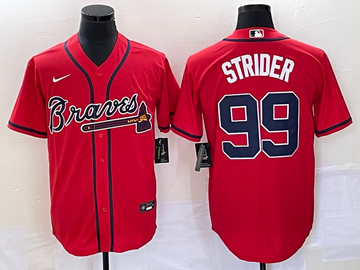 Spencer Strider Atlanta Braves red jersey