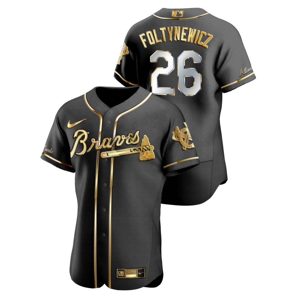 Mike Foltynewicz Atlanta Braves black jersey