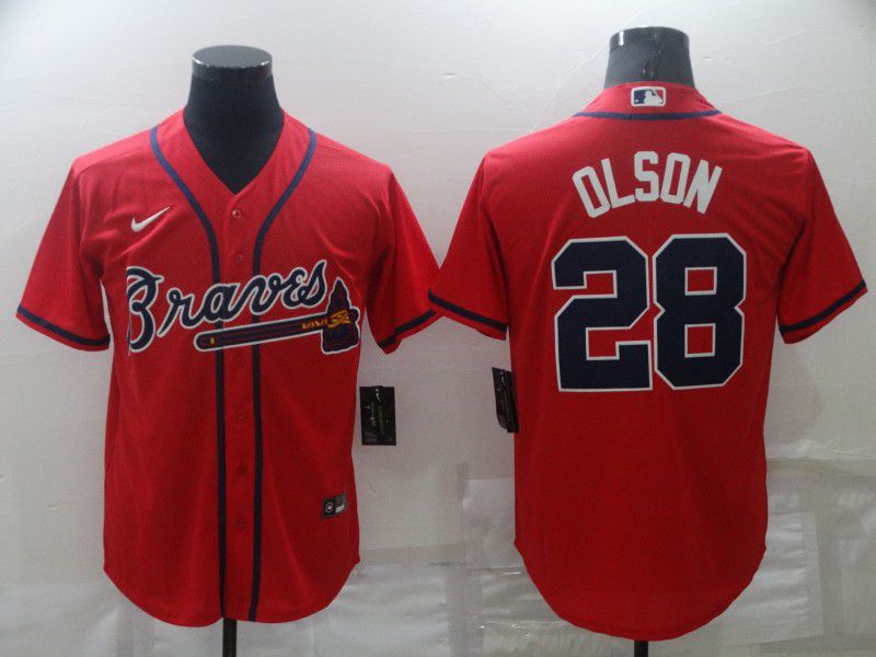 Matt Olson Atlanta Braves red jersey