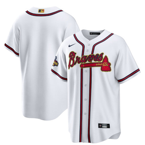 Custom Atlanta Braves white jersey