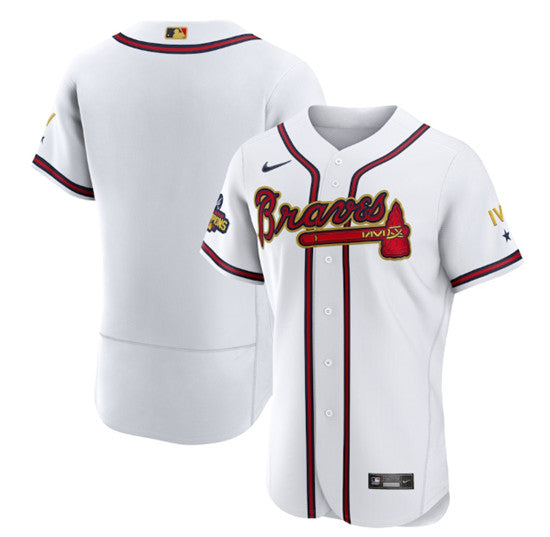 Custom Atlanta Braves white jersey