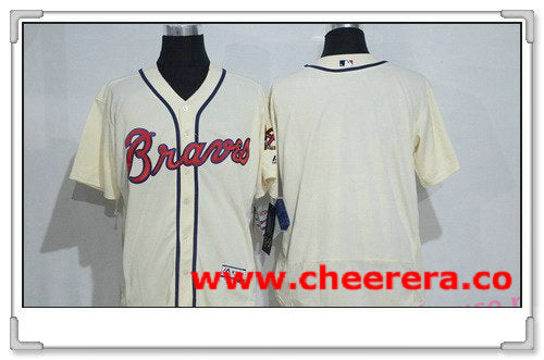 Custom Atlanta Braves cream jersey