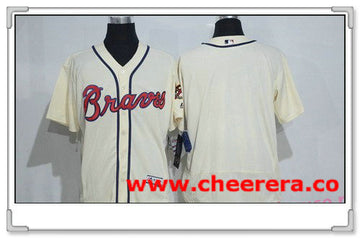 Custom Atlanta Braves cream jersey