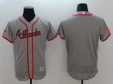 Custom Atlanta Braves gray Fashion jersey