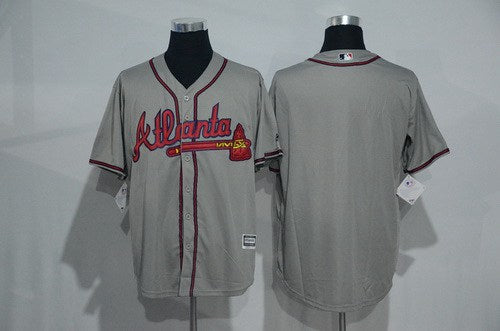 Custom Atlanta Braves gray Road jersey