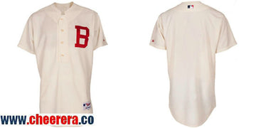Blank Majestic Atlanta Braves cream jersey