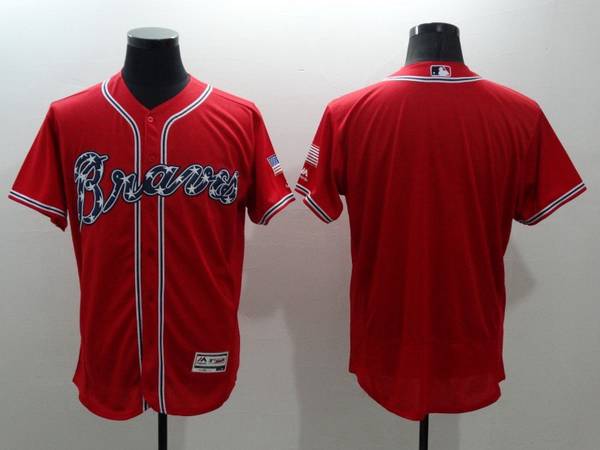 Custom Atlanta Braves red jersey