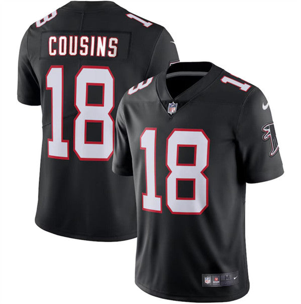 Kirk Cousins Atlanta Falcons black Vapor jersey