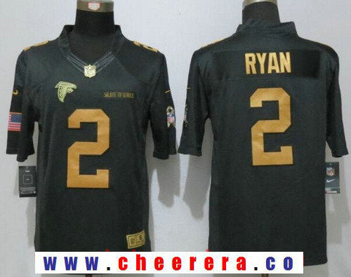Matt Ryan Atlanta Falcons anthracite Salute To Service jersey