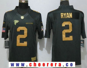Matt Ryan Atlanta Falcons anthracite Salute To Service jersey