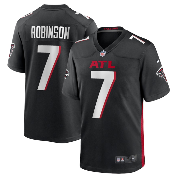 Bijan Robinson Atlanta Falcons black Game jersey