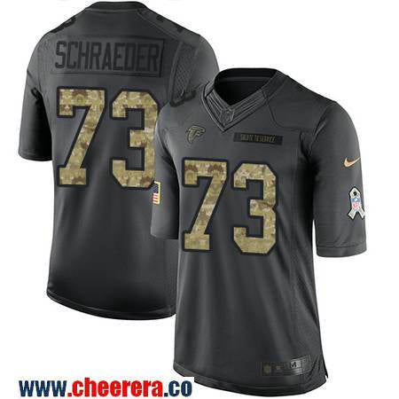 Ryan Schraeder Atlanta Falcons black Salute To Service jersey
