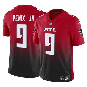 Michael Penix Jr Atlanta Falcons red Vapor jersey