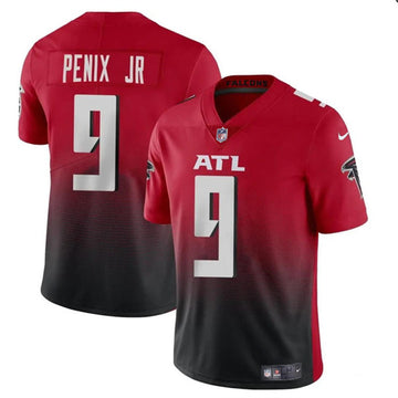 Michael Penix Jr Atlanta Falcons red Vapor jersey