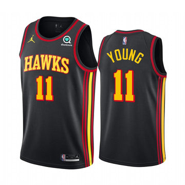 Trae Young Atlanta Hawks black jersey