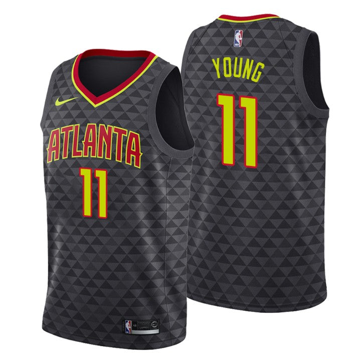 Trae Young Atlanta Hawks black jersey