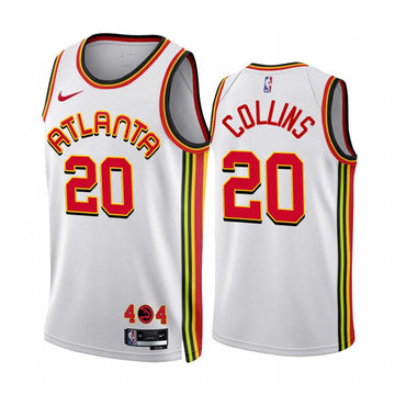 John Collins Atlanta Hawks white jersey