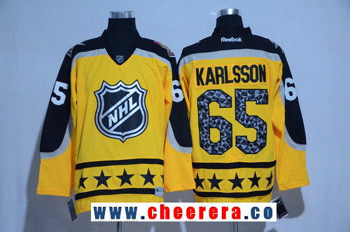 Atlantic Division Erik Karlsson Reebok Ottawa Senators yellow All-Star jersey