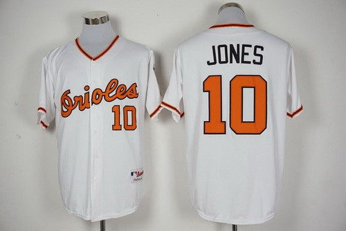 Adam Jones Majestic Baltimore Orioles white jersey