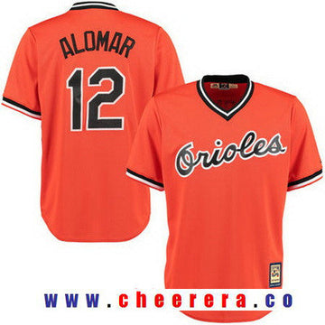 Roberto Alomar Baltimore Orioles orange Throwback jersey