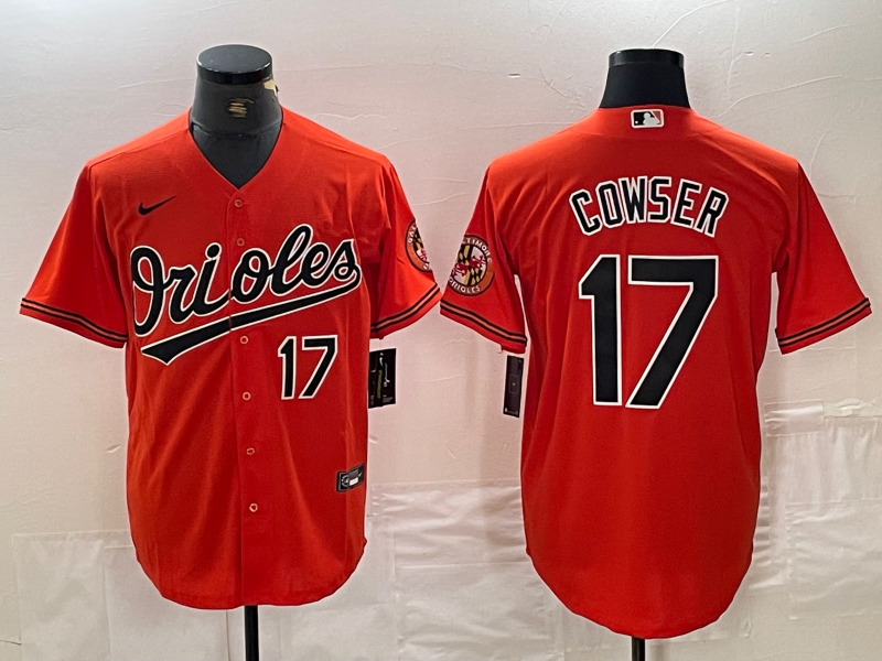 Colton Cowser Number Baltimore Orioles orange jersey