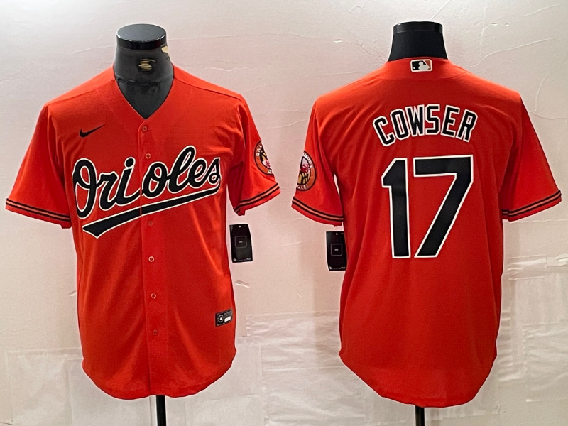 Colton Cowser Baltimore Orioles orange jersey