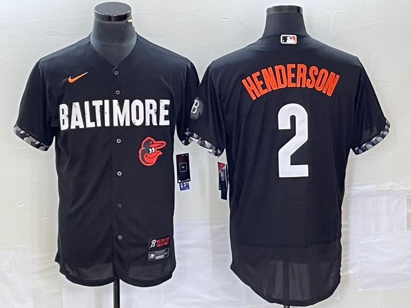 Gunnar Henderson Baltimore Orioles black City Connect jersey