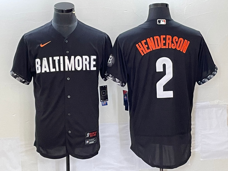 Gunnar Henderson Baltimore Orioles black City Connect jersey