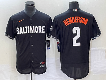Gunnar Henderson Baltimore Orioles black City Connect jersey