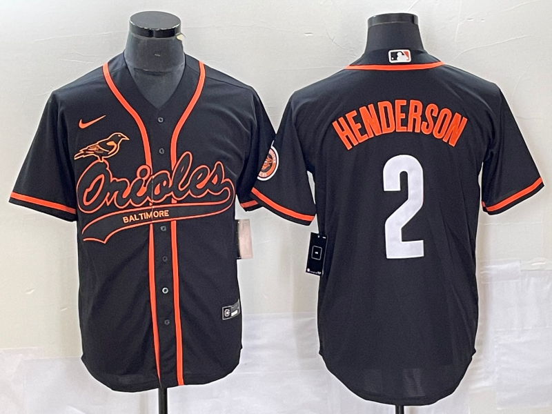 Gunnar Henderson Baltimore Orioles black jersey