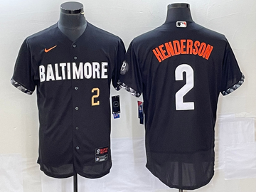 Gunnar Henderson Number Baltimore Orioles black City Connect jersey