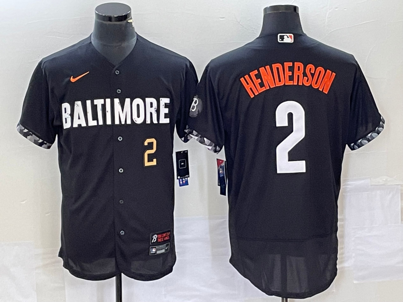 Gunnar Henderson Number Baltimore Orioles black City Connect jersey