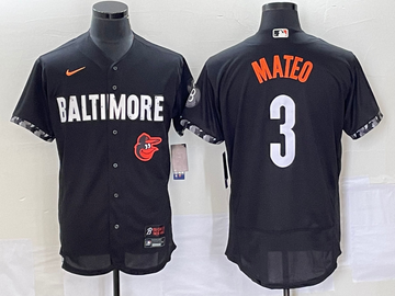 Jorge Mateo Baltimore Orioles black City Connect jersey
