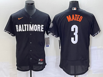Jorge Mateo Baltimore Orioles black City Connect jersey