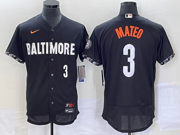 Jorge Mateo Number Baltimore Orioles black City Connect jersey