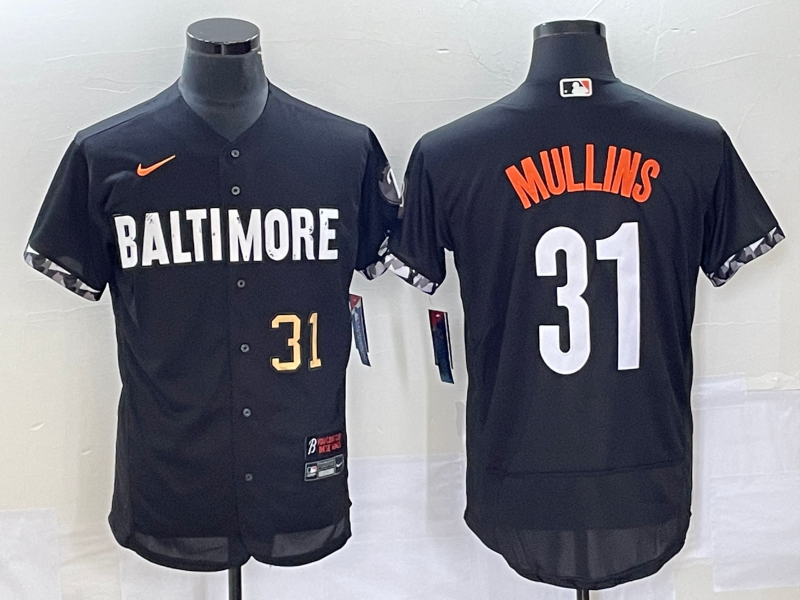 Cedric Mullins Number Baltimore Orioles black City Connect jersey