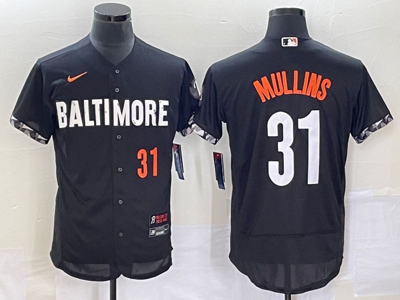 Cedric Mullins Number Baltimore Orioles black City Connect jersey