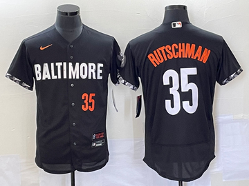 Adley Rutschman Number Baltimore Orioles black City Connect jersey