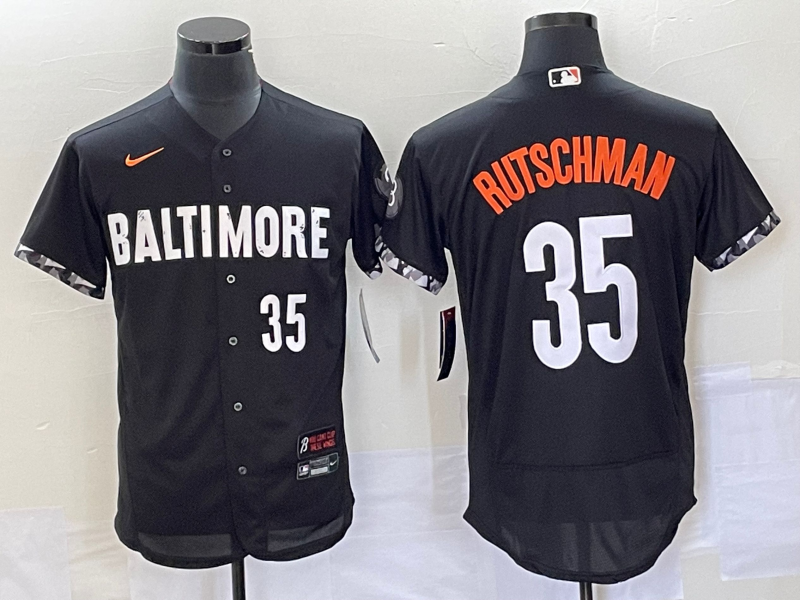 Adley Rutschman Number Baltimore Orioles black City Connect jersey