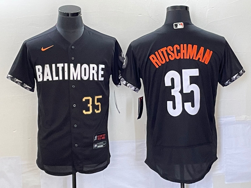 Adley Rutschman Number Baltimore Orioles black City Connect jersey
