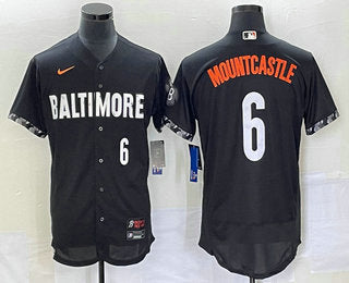 Ryan Mountcastle Number Baltimore Orioles black City Connect jersey